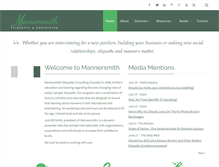 Tablet Screenshot of mannersmith.com